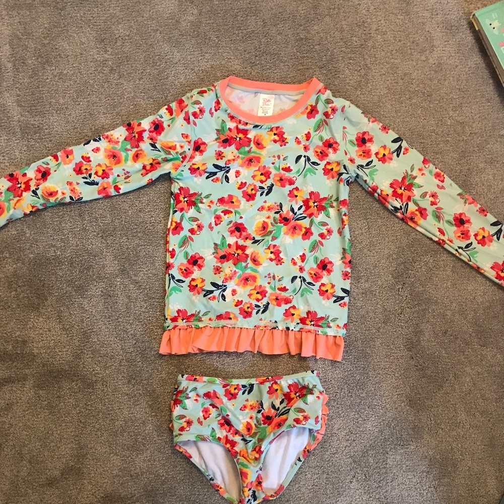 Ruffle Butts Kids SPF 50 Swim Suit